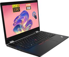 Lenovo ThinkPad L13 Yoga Gen 2 empresarial con pantalla táctil 2 en 1, Core i5-1145G7, FHD de 13.3 pulgadas, 16 GB RAM, SSD de 512 GB, Teclado estadounidense, Windows 10 Pro (reacondicionado)