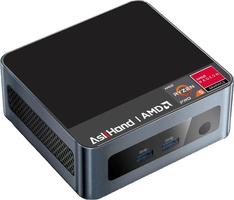 AskHand AMD Ryzen 5 5600H Mini (6C/12T, up to 4.2GHz), Mini Computer 16GB DDR4 RAM 512GB PCIe SSD, Office Micro Desktop Computer Support 4K Triple Screen, Casual Games