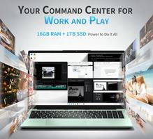 NAIKLULU Processeur N150 (1,2 à 3,6 GHz), 15,6 Pouces 16GB RAM 1TB SSD 2026, FHD 1920x1080P | Clavier Rétroéclairé | 6000mAh / 46.2Wh | Webcam