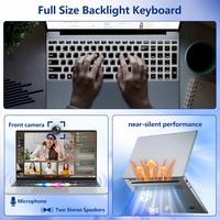 15.6 Inch, Win 11 8GB RAM 256GB SSD, with Core M3 6Y30 Processor, Slim 180° Flip FHD Display Mini-HDMI 2*USB3.0 WiFi5 BT4.2