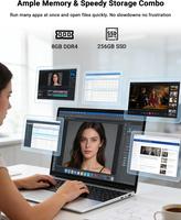 Lenovo Monitor de 15.6 pulgadas Full HD Intel Core N4500 hasta 2.8 GHz RAM 8 GB SSD 256 GB Paquete Office Pro 2021 Windows 11 Pro,Ratón inalámbrico y llave USB 32 GB