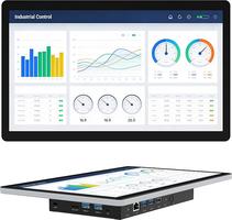 Panel Tablet Táctil Todo en Uno 13,3 Pulgadas-HEIGAOLAPC Industrial Pantalla Táctil Integrado Win 11 Pro, N5100, 8GB Ram 128GB Rom, IPS 1920*1080, USB 3.0*4, RS232, LAN, HDMI, Type-C 3,1