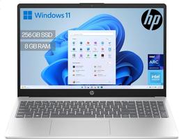 HP 15-fd0374ns 15.6" FHD (Intel N100, 8GB RAM, 256GB SSD, Intel UHD, Windows 11) Silver Spanish QWERTY Keyboard
