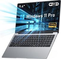 Breloom de 15.6 Pulgadas para Negocios, con Procesador Celeron N4500, 6GB de RAM DDR4, 128GB SSD, Pantalla FHD 1920x1080, Wi-Fi 5, BT5.0 y Teclado QWERTY (5205U, 8GB+512GB)