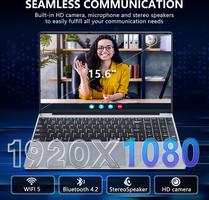 2026 15.6 Pouces Gaming Core i5-7Y54 16Go RAM 512Go SSD Win 11 Pro Écran 1920×1080 FHD avec HDMI & USB 3.0x2 WiFi 5 BT 5.0 Clavier Rétroéclairé