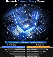 ACEMAGIC 15.6 Pouces avec Processeur N97 (6M Cache, Jusqu'à 3,60 GHz) 16 Go RAM DDR4 512 Go SSD,1080 FHD,BT5.0, 3*USB 3,2, Type C, HDMI,Pliage à 180°