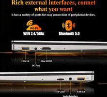 15.6" 16Go DDR4 512Go SSD, Portátil Ryzen 7 4800H CPU, Computer avec écran FHD 1080P, WiFi5, Bluetooth5.0, USB3.0, Webcam, Touch ID