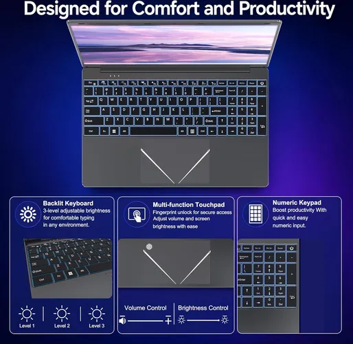 Pinstone 15.6" FHD Core i3-6100U Laptop