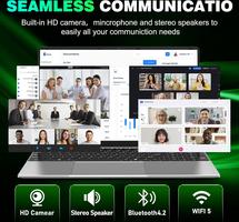 NAIKLULU 15.6 Inch Processor M3-6Y30, RAM 16GB SSD 512GB Notebook Laptop, 5000Mah/1920x1080P/Webcam/WIFI 5/TF Card Slot