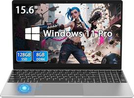 Breloom Windows 11 15.6 Inch 8GB RAM 128GB SSD Celeron N5095 Laptops Windows Processor 1920x1080 IPS Display Wi-Fi 5 BT4.2 Numeric Keypad Business