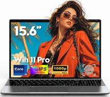 FUNYET 2026 15,6 Pulgadas i5-6200U (hasta 2,80 GHz), 16 GB RAM 1TB SSD con Win 11, WiFi 5, BT 4.2, USB 3.0, Mini HDMI, Type-C, 5000 mAh Batería y Teclado Retroiluminado