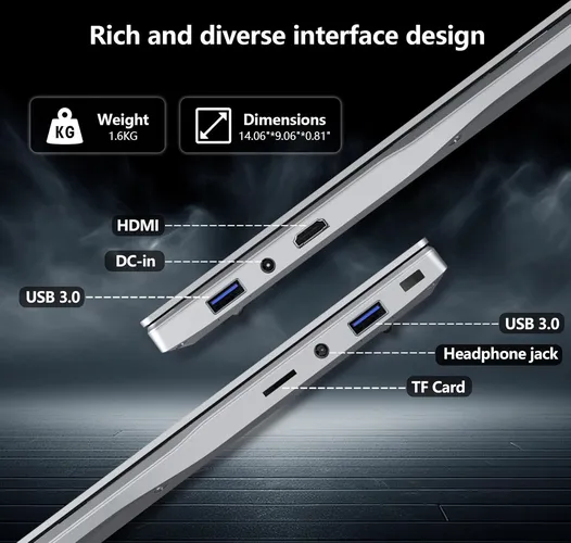 Diakuoe 15.6" FHD IPS Laptop