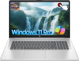 HP 17.3" Écran pour Étudiants Ryzen 5 7430U Jusqu'à 4,3 GHz, Windows 11 Pro, Radeon Graphics, AI Copilot, Pavé Numérique, Charge Rapide avec Accessoires(64Go de RAM | 2To