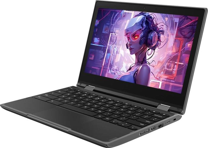 Lenovo Chromebook 300e Écran convertible 2 en 1 pour 11,6 pouces, Intel Celeron N4020 1,1 GHz, RAM 4 Go, SSD 32 Go, clavier japonais, Chrome OS (Reconditionné)