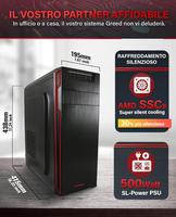 Greed® Basic V2 avec AMD Ryzen 5 4600G Desktop Rapide + de Bureau à Domicile avec 4,2 GHz, 8 Go RAM/RAM 256 Go SSD DVD+RW USB3.1 Wi-FI, avec Windows 11 Pro