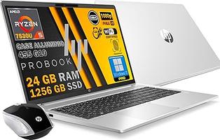 HP PROBOOK 455 G10 Argent en aluminium, RAM 24 Go, SSD 1256 Go, écran FullHD