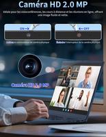 AocBook 15.6" FHD, Ryzen 5 3500U, Quad-Core, 16 Go RAM DDR4, SSD NVMe Léger avec Touchpad Innovant & Webcam avec Interrupteur de Confidentialité (512Go)