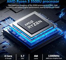 CYCLUS 16 Pouces Gaming R5 3500U Processor (2,1 à 3,7 GHz 4C/8T), Vega 8 Graphics, 16GB RAM 512GB SSD, Clavier Rétroéclairé/Webcam/Type-C, Clavier AZERTY