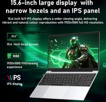15.6 Inch RAM 16GB SSD 256GB, Processor M3-6Y30 Laptop, 5000Mah/1920x1080P/Webcam/WIFI 5/TF Card Slot