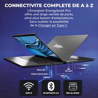 Energizer Energybook Pro – 15,6’’ FHD IPS, AMD Ryzen 5 3.7 Ghz, 8GoRAM Extensible, 256 SSD Nvme, Ryzen, Vega8, Longue autnomie 6000Mah, Windows 11, AZERTY (FR)