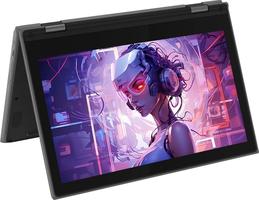 Lenovo Chromebook 300e Écran convertible 2 en 1 pour 11,6 pouces, Intel Celeron N4020 1,1 GHz, RAM 4 Go, SSD 32 Go, clavier japonais, Chrome OS (Reconditionné)