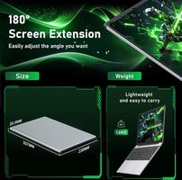 15.6 Inch RAM 16GB SSD 256GB, Processor M3-6Y30 Laptop, 5000Mah/1920x1080P/Webcam/WIFI 5/TF Card Slot