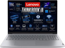 Lenovo ThinkBook IA, Intel 9 185H, RAM 24Go DDR5, SSD 1To, Écran