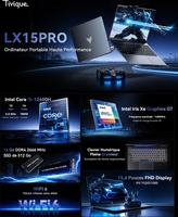 ACEMAGIC 2026 avec Processeur i5-12600H -12 Cœurs (4P+8E)/16 Threads,Jus qu'à 4.5 Ghz, 16GB RAM 512GB SSD,DDR4,Iris XE Graphics,WiFi 6,BT5.0,Type C,Pc 15.6 Pouces