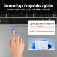 15.6 Pouces, Core i5-6200U 8 GO RAM 256 GO SSD Grande Autonomie, FHD IPS Déverrouillage Empreinte Digitale USB3.0 Wi-Fi5 HDMI BT5.0 Bureau Études