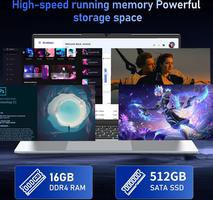 FUNYET 16 Inch Laptop, 16 GB RAM, 512 GB SSD, Win 11 Pro, Processor i7-1280P A6 (up to 4.8 GHz), FHD 1920 x 1080, Backlit Keyboard