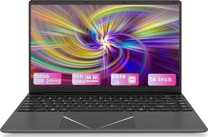 DREAMFYRE 14 Pouces 8 Go RAM 256 Go SSD, Core i3 Supportant 2.4G/5GWiFi et Bluetooth,Laptop étudiant/Affaires avec WPS Office, Autonomie LongueDdurée.(Gray)