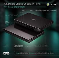 GPD Win Max 2 2025 de Jeu avec AMD Ryzen AI 9 HX 370, Radeon 890M GPU, 32GB de RAM, SSD 2TB, OcuLink, écran IPS