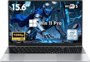 FUNYET 2026 Nuevo Portátil,PC de 15,6 Pulgadas,Laptop Core M3-6Y30,16 GB de RAM,256 GB de SSD,IPS 1920x1080 FHD,batería de 5000 mAh,USB3.0,Type-C