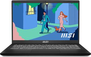 Msi Modern 15 b12m-001fr 15.6 pouces fhd intel core i5-1235u 16go ddr4 512go ssd m.2 win 11 noir