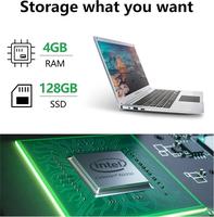 Générique 14 Pouces FHD Display Windows 11 Home avec Intel Celeron N3350 Processor, AZERTY Keyboard France, 4+64GB RAM, 256GB SSD, for Travel Prime 2025