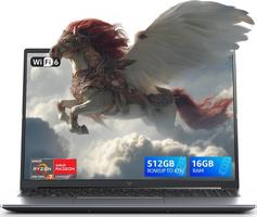 ACEMAGIC 16" Ryzen 7 Gaming H255(up to 4.9GHz), DDR5.16GB Ram 512GB SSD M.2 NVMe Gaming, AMD Radeon 780M, Backlit Keyboard for 16-Inch Laptop, WiFi 6