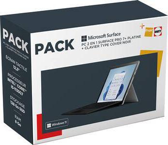 Microsoft Nouveau pack Pro 7+ Clavier Type Cover Inclus