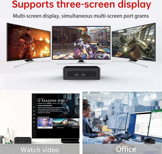 AskHand AMD Ryzen 5 5600H Mini (6C/12T, up to 4.2GHz), Mini Computer 16GB DDR4 RAM 512GB PCIe SSD, Office Micro Desktop Computer Support 4K Triple Screen, Casual Games
