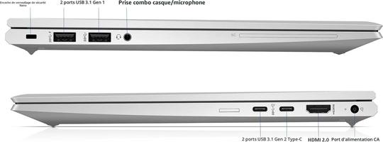 HP EliteBook 845 G7 R3-4450, 8 Go de RAM (renouvelé)
