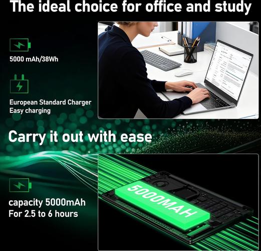 15.6 Inch RAM 16GB SSD 256GB, Processor M3-6Y30 Laptop, 5000Mah/1920x1080P/Webcam/WIFI 5/TF Card Slot