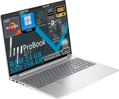 HP PROBOOK 465 G11, Ryzen 7 7735U 4.7Ghz, RAM 24Go DDR5, SSD 756Go, écran 16 FULLHD, WiFi6E, FaceID, Empreinte Digitale, Clavier rétroéclairé, Win11, configuré, AZERTY, Couverture en Aluminium, Slim