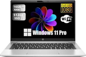 HP ProBook 630 G8 Business Laptop, 13.3 inch FHD (1920 x 1080), Intel Core i5-1145G7, 16 GB RAM, 512 GB SSD, Backlit Keyboard, Windows 11 Pro (Reconditionné)