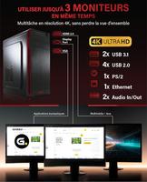 Greed® Basic V2 avec AMD Ryzen 5 4600G Desktop Rapide + de Bureau à Domicile avec 4,2 GHz, 8 Go RAM/RAM 256 Go SSD DVD+RW USB3.1 Wi-FI, avec Windows 11 Pro