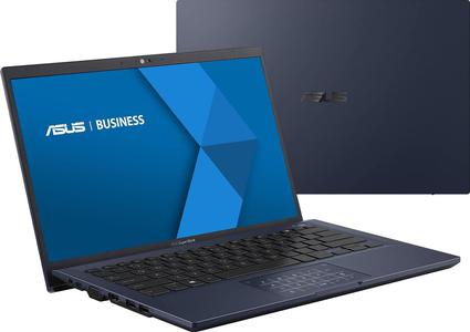 ASUS ExpertBook B1 B1400CENT-EB2648R Conception de charnière à 180 degrés Intel Core i7 1165G7 / 2.8 GHz Win 10 Pro Iris Xe Graphics 16 Go RAM 512 Go SSD