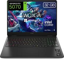 HP OMEN Slim Gaming 16 Inch 2.5K WQXGA (Intel 7-255H, 32GB RAM, 1TB SSD, NVIDIA RTX 5060, Windows 11 Home) Spanish QWERTY Keyboard – Black