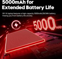 FUNYET, 2026 Nouveau 15.6 Pouces 16Go RAM 512Go SSD Soutien TF 1To Win11 Pro Processeur 4425Y 5000mAh IPS 1920×1080 HDMI, USB3.0, WiFi 5, BT 4.2 Webcam Clavier QWERTY