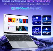 15.6 Pouces, Win 11 8Go RAM 256Go SSD, Core M3 6Y30 Processor, Clavier Rétroéclairé, fin et léger avec écran FHD Pivotant à 180° Mini-HDMI 2*USB3.0 WiFi5 BT4.2