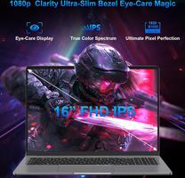 DREAMFYRE 16 Pouces Full HD AMD Ryzen5 7640HS Up to 5 GHz 16 Go RAM DDR5 512GB SSD De Jeu Clavier Rétroéclairé RVB WiFi 6 Bluetooth 5 de Jeu