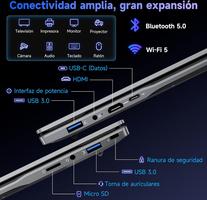 BMAX 15.6" Core i3-8109U up to 3.6 GHz 16GB RAM 512GB SSD Win 11 Pro 5G WiFi, Bluetooth 5.0, USB 3.0x2, HDMI, 1920x1080 FHD Protects Spanish Keyboard