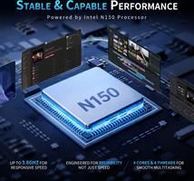 NAIKLULU Processeur N150 (1,2 à 3,6 GHz), 15,6 Pouces 16GB RAM 1TB SSD 2026, FHD 1920x1080P | Clavier Rétroéclairé | 6000mAh / 46.2Wh | Webcam